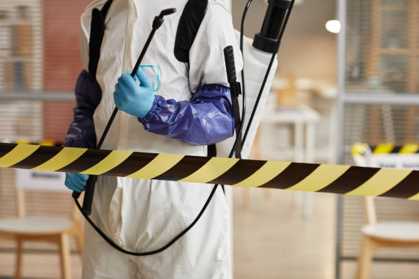 Professional Biohazard Cleanup technician working in Bloomington, IL